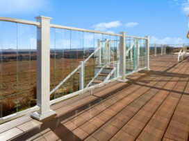 Glass Baluster Deck Railing